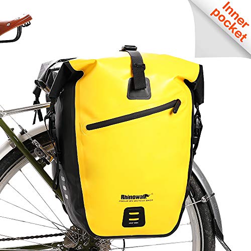 Rhinowalk Bike Bag Waterproof Bike Pannier Bag 27L,(for Bicycle Cargo Rack Saddle Bag Shoulder Bag Laptop Pannier Rack Bicycle Bag Professional Cycling Accessories)