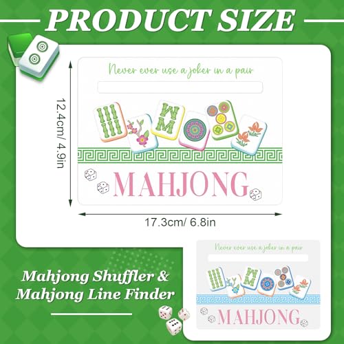 Soulchen 4 Pcs Mahjong Shuffler Cards and Line Finder 2 in 1 miniatura 2
