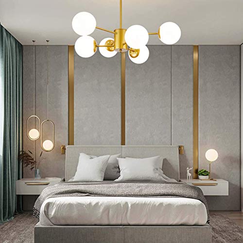 Candelabro E27 Sputnik de 6 luces para solucionar techos bajos con luminaria ajustable 3