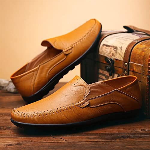 Mens Loafers Moccasins Shoes Round Toe Simple Faux Leather Slip Resistant Flexible Anti-Slip Casual Classic Slip-ons3