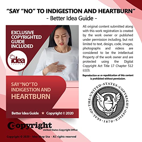 Equate Extra Strength Heartburn Relief + Gas Relief Chews, Mixed Berry, 54 Ct Bundle With Exclusive "Say "No" To Indigestion And Heartburn" - Better Idea Guide (2 Items) #TOP3