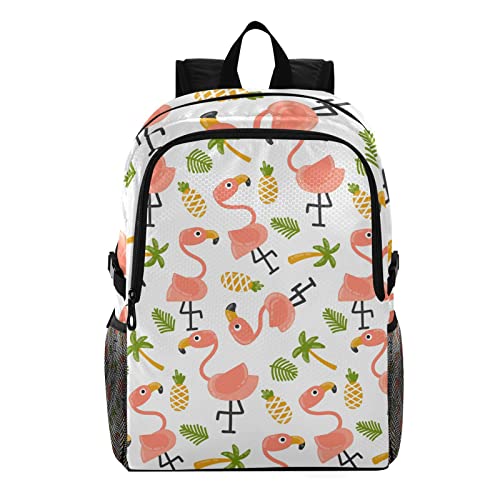 Sac à dos léger et pliable motif flamant rose artistique pour voyage