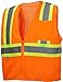 Pyramex RVZ2220X4 RVZ22 Series Vests Hi-Vis Orange - Size 4X Large