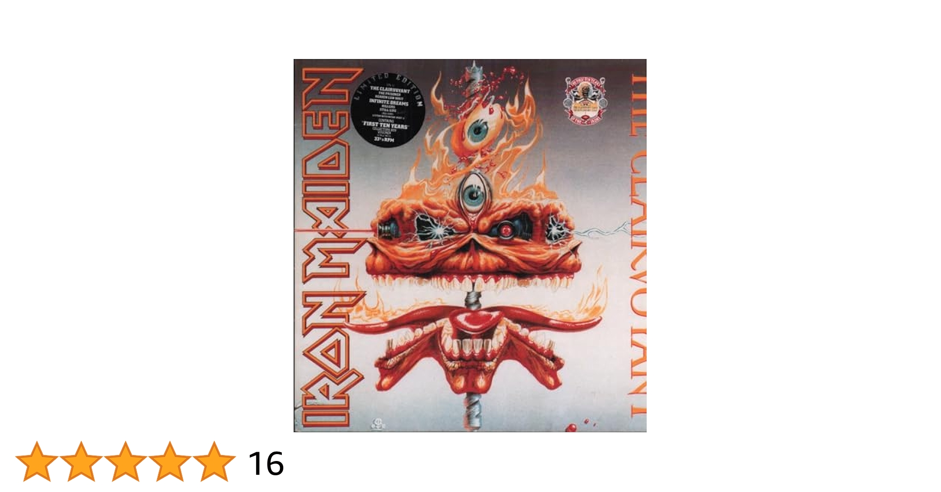 新品　アイアン・メイデン　The Clairvoyant　再発限定盤 7” 新品 アイアン・メイデン The Clairvoyant 再発限定盤 7” Amazon