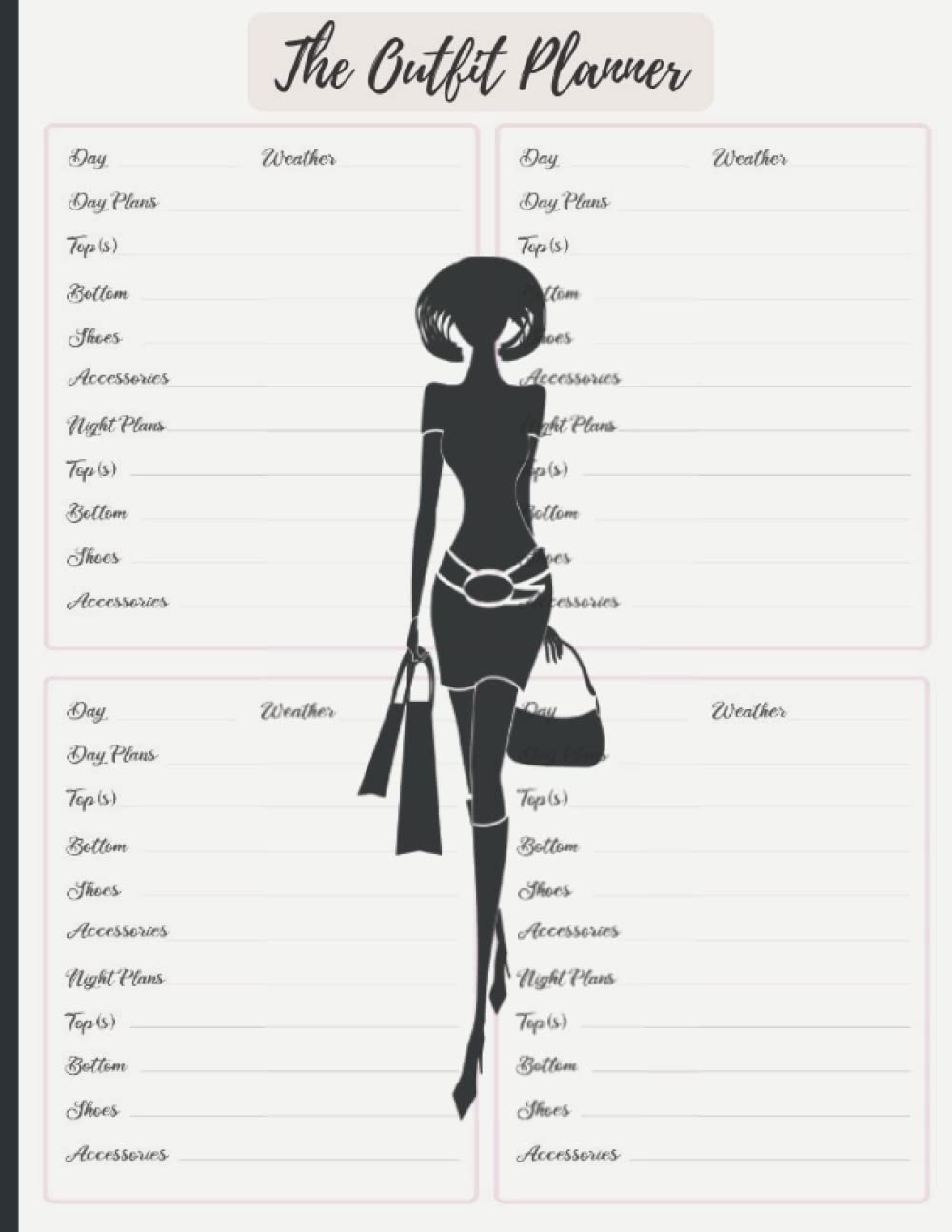 Independently Published The Outfit Planner: Daily, Weekly, Monthly Outfit Planner/Record Your Accessories, Footwear, Top, Bottom, Weather and More (2023, Letter Size)