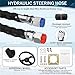Vikua 150hp Hydraulic Outboard Steering Kit with Steering Wheel, Cylinder, Helm Pump, Hoses, and Installation Parts – A Complete Boat Hydraulic Steering System for Single Engine Boats