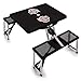 Ohio State Buckeyes - Picnic Table Portable Folding Table with Seats, (Black)
