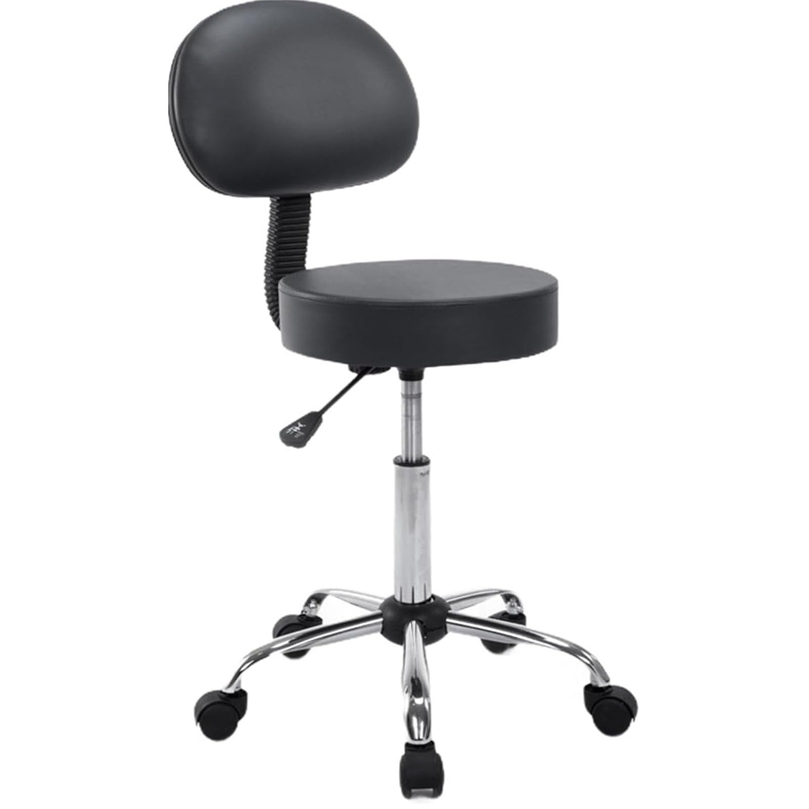 Sgabello girevole con ruote , sedia ergonomica girevole, sedia da disegno, sedia a sella regolabile in altezza con sollevamento pneumatico idraulico, per clinica parrucchiere laboratorio cucina casa u