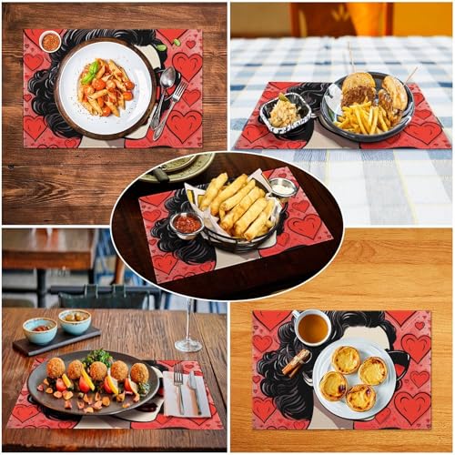 Set de table en cœur, cadeau idéal pour des repas chaleureux en famille
