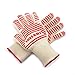 VBELKHV Premium Knitted Heat Resistant Gloves - Perfect Non-Slip Kitchen Cooking Oven Mitts - Professional BBQ Grilling Potholder - 1 Pair (Cute White)