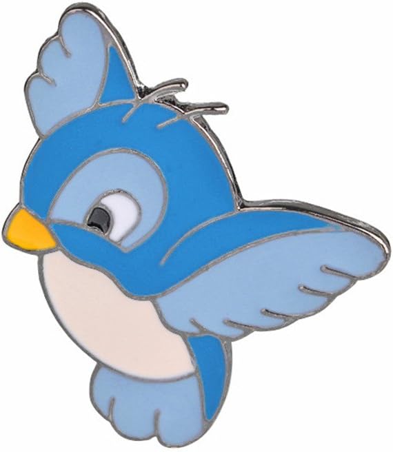 3Pcs/Set Mini Cartoon Cute Blue Bird Flying Brooch In The Sky Bird Children's Clothing Cute Badge Bag Brooch