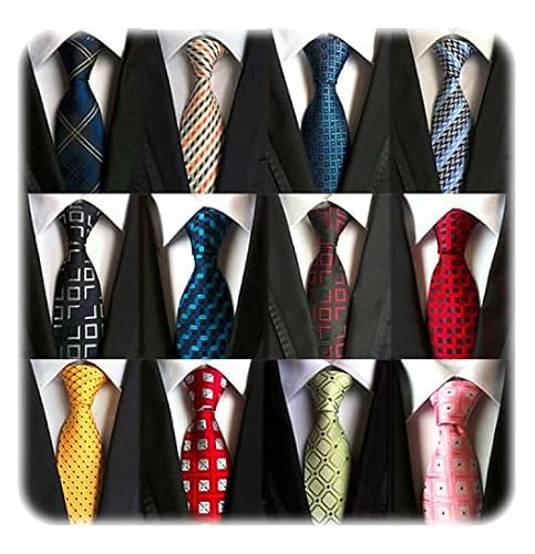 WeiShang Classic Men's Silk Tie Necktie Woven JACQUARD Neck Ties
