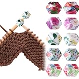 Tucnoeu 10 Stück Maschenstopper für Stricknadeln, Silikon Maschenstopper, Stricknadel Stopper, Sechseckige Silikon Nadelstopper, Perfekt für Strickprojekte