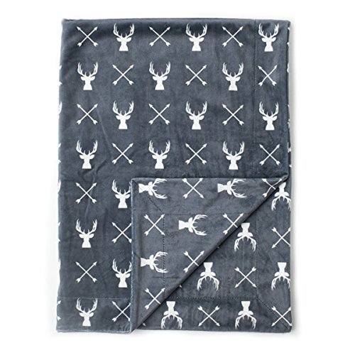 Image of Kids N' Such Minky Baby Blanket & Baby Swaddle Blanket for Newborns & Toddlers, 30” x 40”, Deer