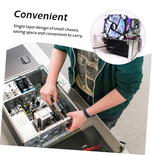 Support de châssis transparent pour boîtier ouvert compact mini table de test PC