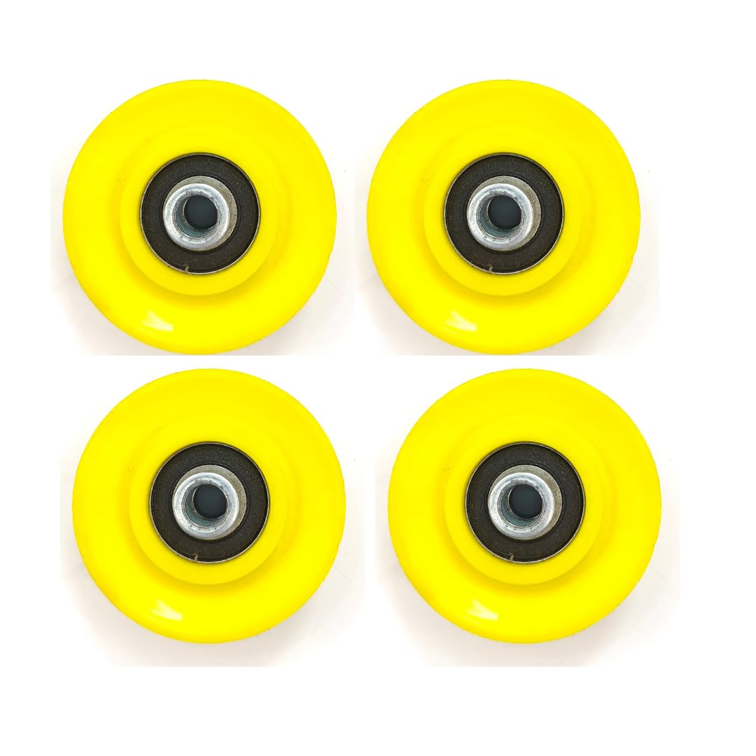 3 Inch Bearing Gym Pulley Wheel, Universal Exercise Replacement Pulleys for Home Gym Equipment Parts, Cable Machine Accessories, Garage Door Pulley System (4)-image-46