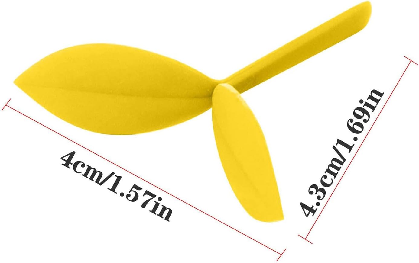 Hsthe Sea Pack of 10 Small Yellow Sprout Bookmark Mini Yellow Sprout Bookmarks Silicone Grass Buds Bookmark Creative Gifts for Students Bookworm Book Lovers for Reading Yellow - Image 3