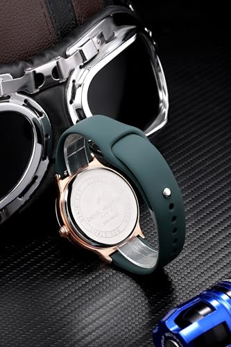 Image of Daniel Hechter Paris Auber Collection Analog Quartz Watch for Men with Round Gloss Dial, Small Seconds Sub-Dial & Silicone Strap
