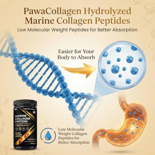Image of Marine Collagen Supplement - 10,000 mg Hydrolysed Type I & III | Premium Imported Marine Collagen Peptides Powder for Skin, Hair, Joints & Gut | Unflavoured | 250 g
