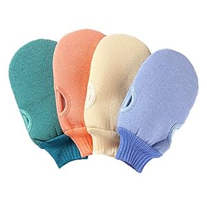 ALAIX Korean Shower Towel Exfoliating Bath Washcloth – 4 Pieces