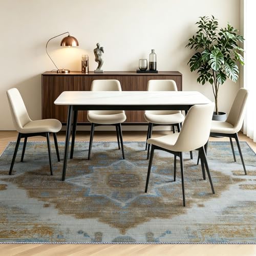 Tapis de cuisine lavable en machine 80x150 antidérapant et à poil court