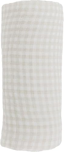 Miniatura 2 de Little Unicorn Manta de muselina de algodón a cuadros bronceados  Individual  100% algodón  Súper suave  Recién nacidos y bebés  Grande 47 x 47