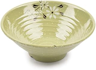 WENHAO LJW Bol céramique Bol en céramique Imitation Porcelaine Vaisselle Japonaise Bol de godege Bol à Mélamine Bol en plastique Bol en plastique Soupe Bol Fine Texture (Couleur: Vert, Taille: 20.2 *