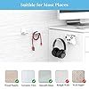 Headphone Mount Hanger Holder - Cozycase Strong Adhesive Headset Hook Stand for Gaming Headphone & Controller up to 2.2lb,White #4