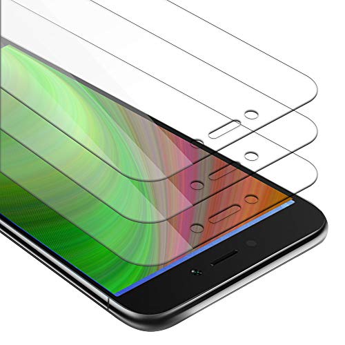 Cadorabo 3X Vidrio Templado Compatible con Xiaomi RedMi Note 5A en Transparencia ELEVADA - Paquete de 3 Vidrio Protector de Pantalla (Tempered) en dureza 9H con compatibilidad Touch 3D