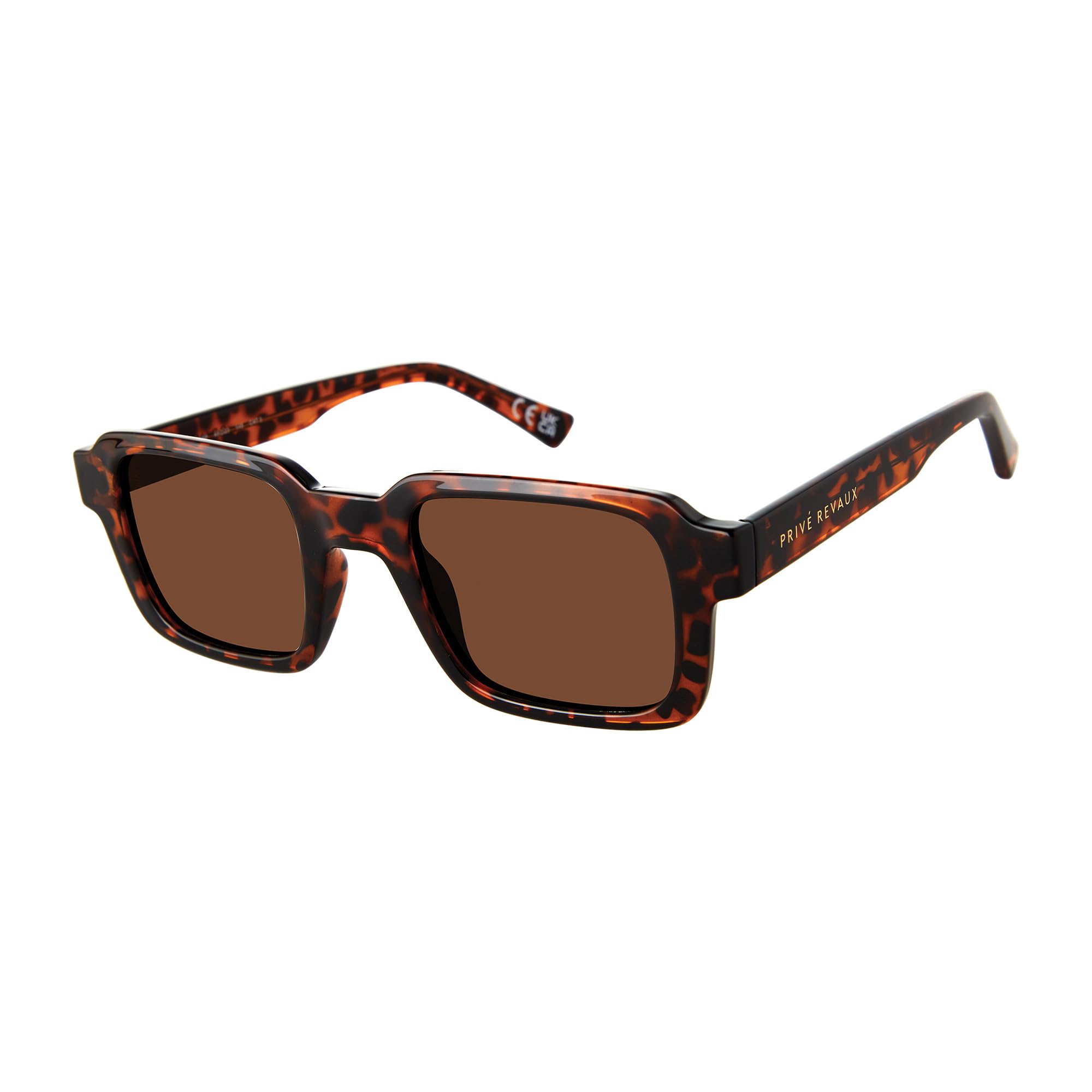 Prive Revaux Fit Check Square Sunglasses – Handcrafted, Scratch &amp; Impact Resistant Lenses, 100% UV Protection – For Men