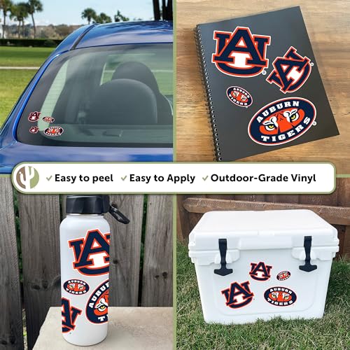 Sticker NCAA Auburn résistant pour bouteille d'eau et auto - 3