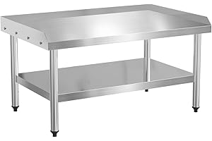ROVSUN 48" Stainless Steel Equipment Stand: A Solid Companion for Commercial Kitchens