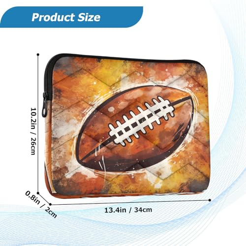 Funda para portátil 13-14 pulgadas con diseño balón de fútbol miniatura 3