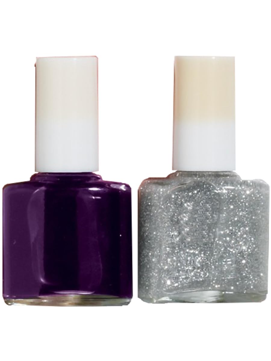 Forum Novelties Womens Purple and Silver Fantasy Fairies Glitter Nail Polish Costume Accessory