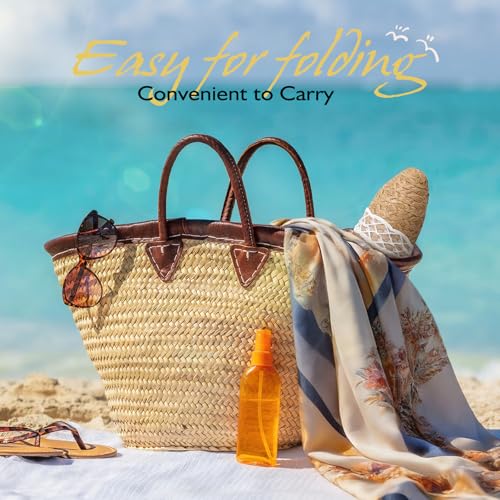 Image of Womens Beach Sun Straw Hat, Wide Brim Sun Hat Travel Foldable Summer Wind Lanyard UPF 50+