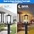 Dusk to Dawn Outdoor Post Light, 18'' Lamp Post Light Fixture 2-Light, Waterproof Modern Outside Post Lantern Column Lights, Exterior Pole Lighting Pillar Lantern, 1 Pack (Not Include Mounting Base)