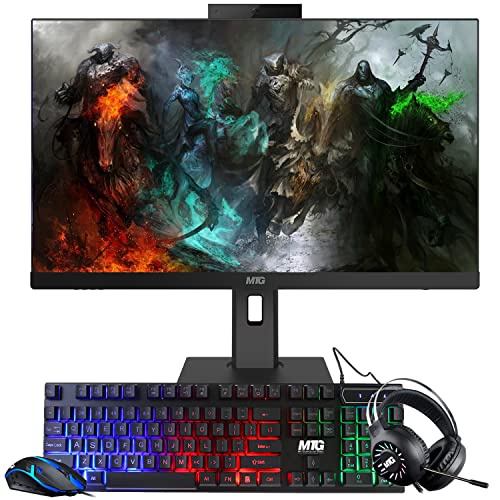 Image of Gaming All in one PC 24 inch FHD Touchscreen, MTG Yama, Intel Core i5 10th Gen, 8GB RAM, 240GB NVME, NVIDIA GT 1030 4GB DDR4 Graphics, Webcam, DVD RW, RGB Combo, Windows 11 Home