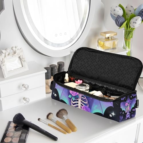 Bolsa de viaje 2 en 1 para planchas y rizadores de cabello con tapete resistente al calor color púrpura miniatura 7