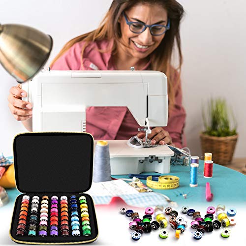 Image of ALKOO Bobbin Holder Organizer Case, Holds 63 Bobbins