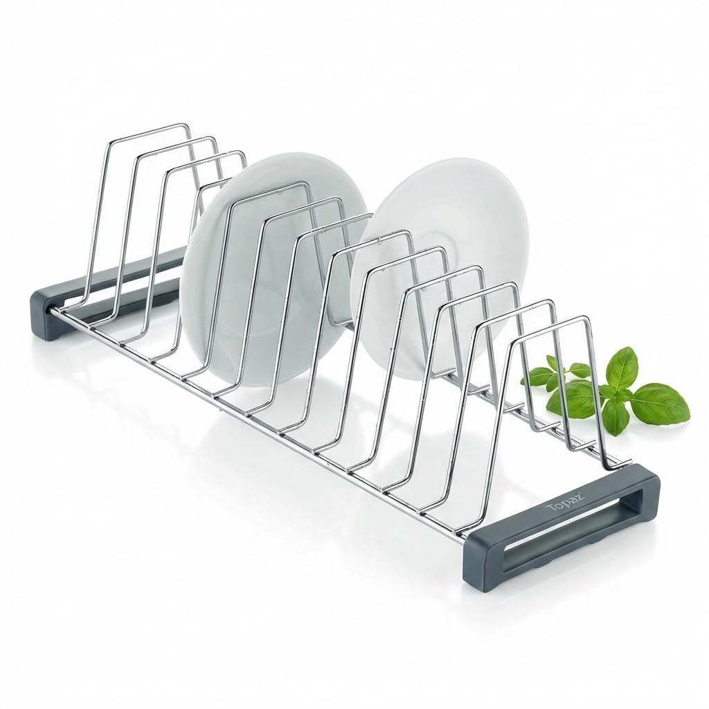 Topaz Stainless Steel Dish Rack 20 Inch/Modular Kitchen Basket Plate Rack/Tandem Box Accessories/Kitchen Rack/Dish Rack/Kitchen Accessories/Tandem Basket Plate Fixer