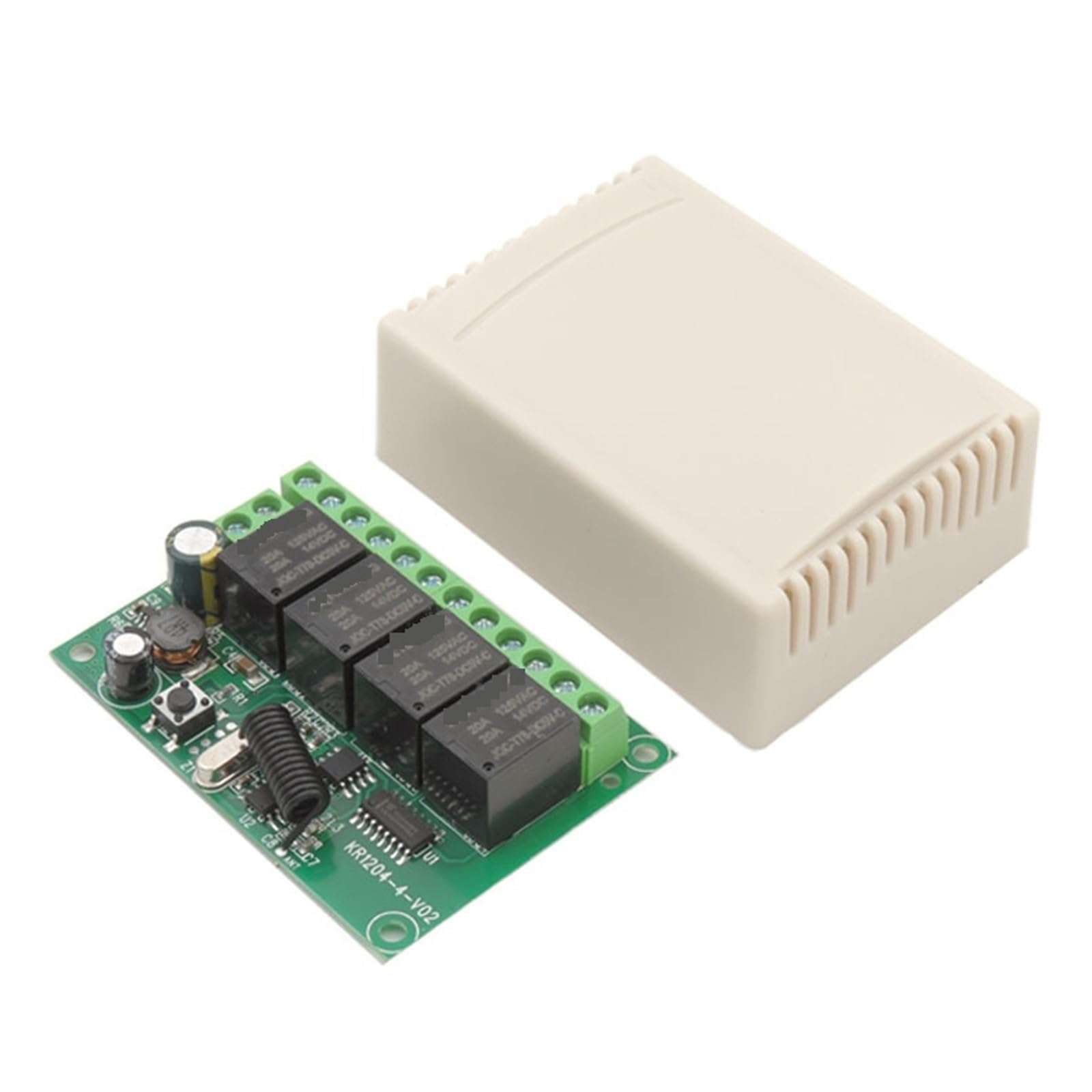 Mooilko 1Rc 3B 433Mhz Universal Remote Control Dc Wireless Relay Receiver And Transmitter,For Garage/Light/Motor/Led Residential, Commercial(1Rc 3B)