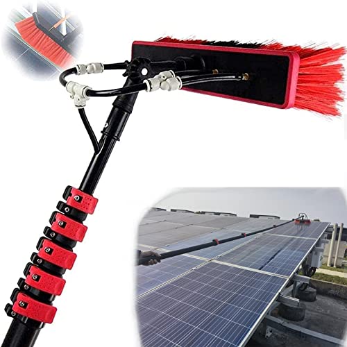 Perche de nettoyage de vitres et panneaux photovoltaïques télescopique eau