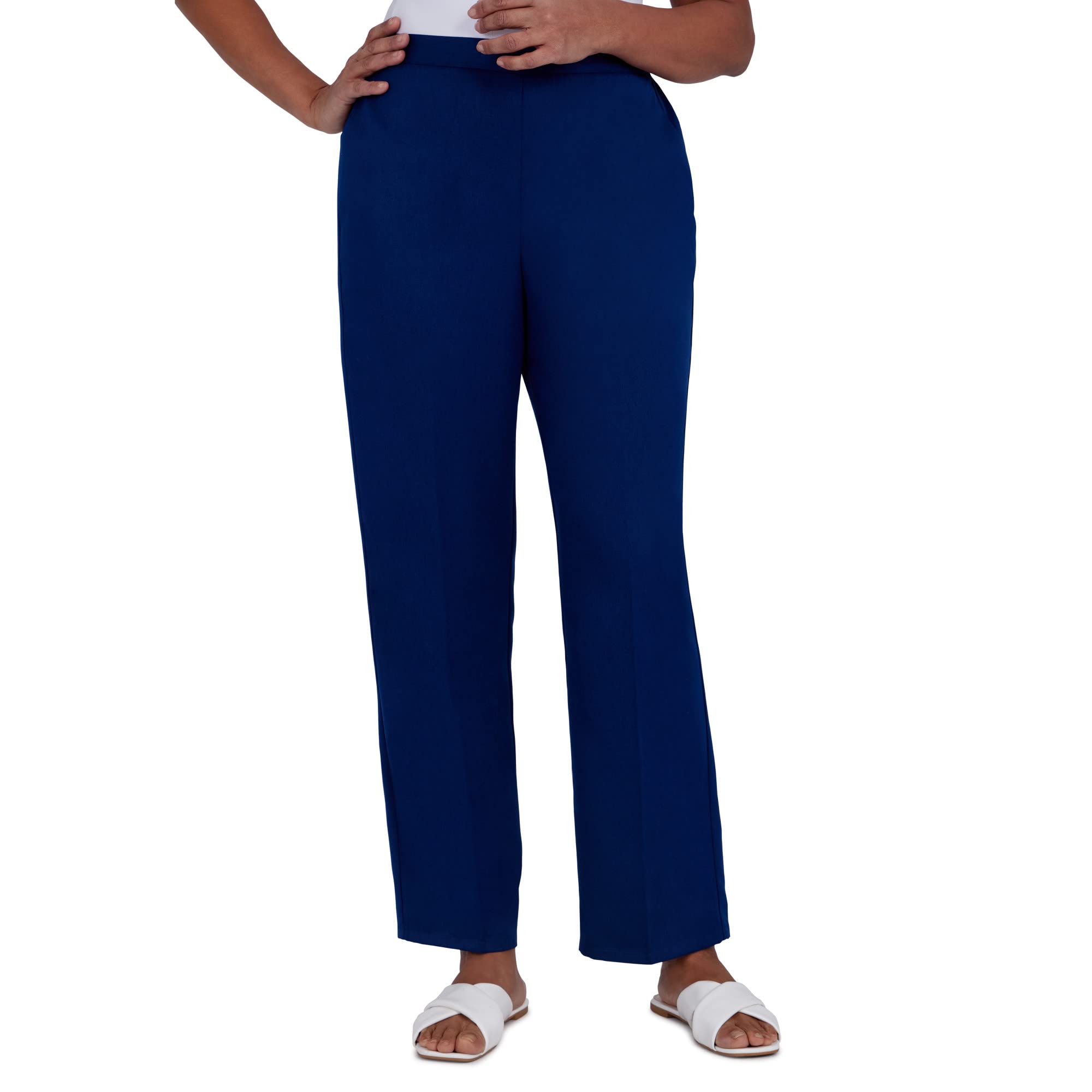 Alfred Dunner Womens Microfiber Twill Average Length Pant