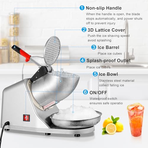 Commercial Snow Cone Machine Stainless