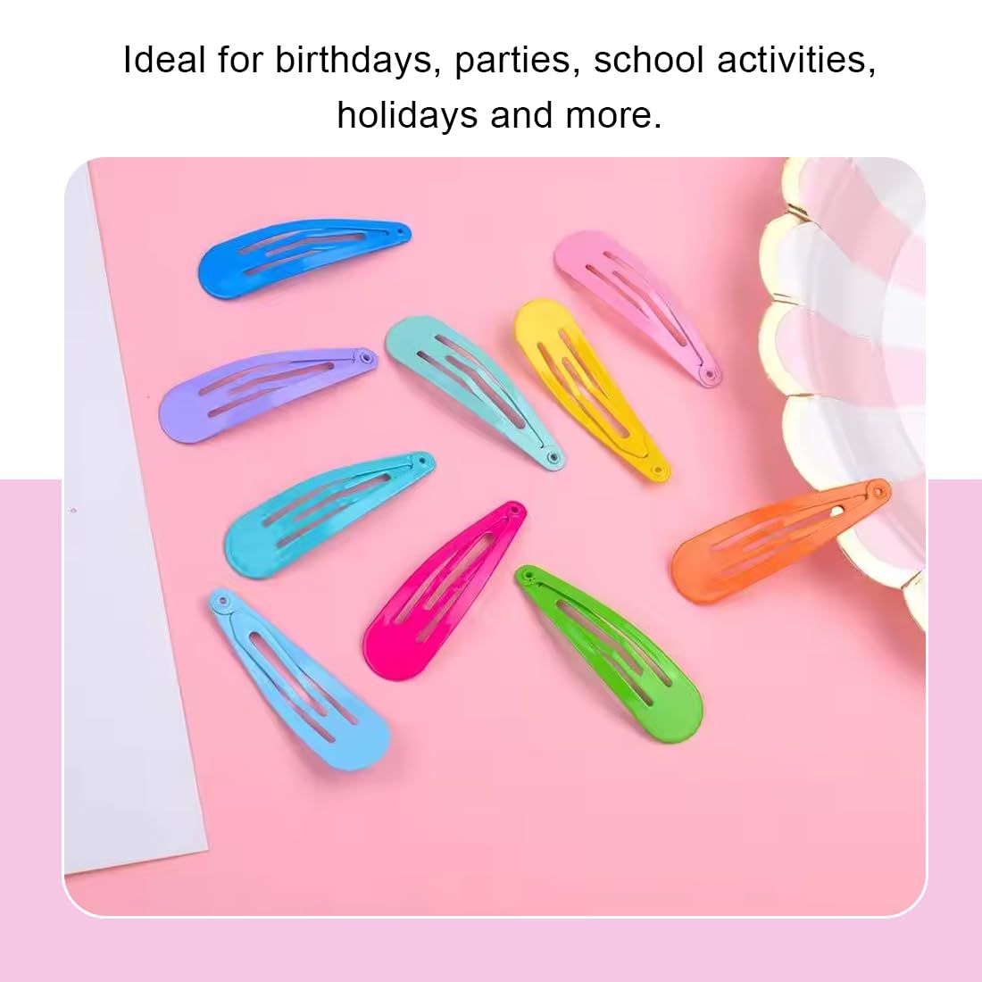 ZYBHMJE 60 Pcs Hair Clips 1.2 Inch Toddler Mini Metal Snap Hair Clips for Little Girls Baby Kids Colorful Small Hair Barrettes Accessories for Fine Hair - Image 3