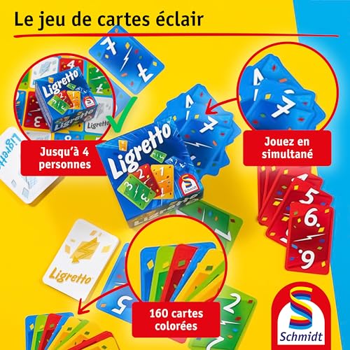 Schmidt Spiele 01207 Ligretto Vert, Jeu de Cartes, Tactique Passionnant