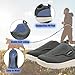 Diabetic Shoes Men Extra Wide Adjustable Width Slip On Walking Shoes with Arch Support for Swollen Feet Pain Relief (Gray, 12 XX-Wide)
