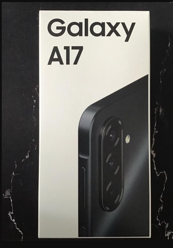 Samsung Galaxy A17 4G Ai (128 Go + 4 Go) Vitesse du processeur noir 2,2 GHz, Taille 2 GHz (écran_principal) 169,1 mm (rectangle complet de 6,7po) / 164,5 mm (coins arrondis de 6,5 po) USB Type-C