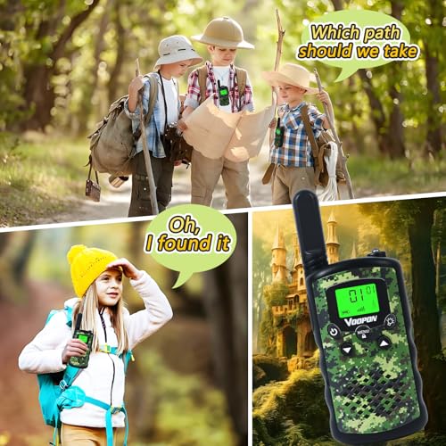 Walkie Talkies for Kids Camouflage Toys 2 Way Radios 22 Channels Long Range Gifts for Boys and Girls Age 4 to 12 5 6 7 8 9 Years Old for Army Outdoor Camping Games Soldier Birthday Presents - image 4