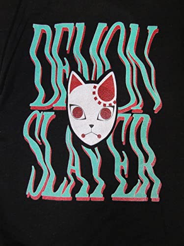 Demon Slayer Fox Mask Men's Black Sleep Pajama Pants2